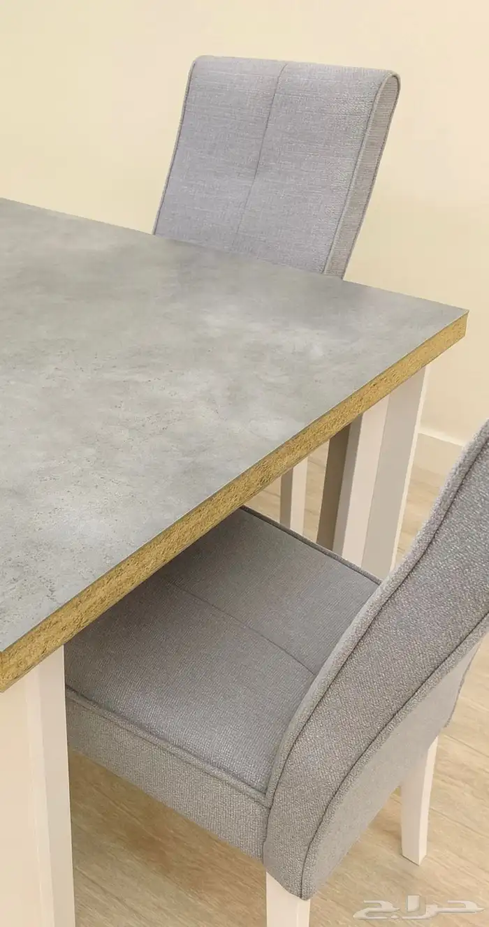 طاولة طعام من ابيات مع 6 كراسي  حجم المقاسات   180 90 1