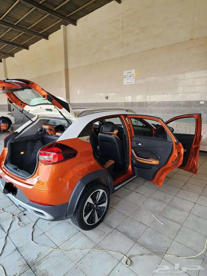 سيارة شيري تيقو تو برو 2022م نظيف جدا  اللون برتقالي نسائي 4