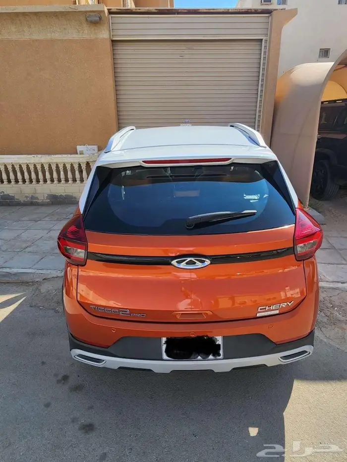 سيارة شيري تيقو تو برو 2022م نظيف جدا  اللون برتقالي نسائي 6
