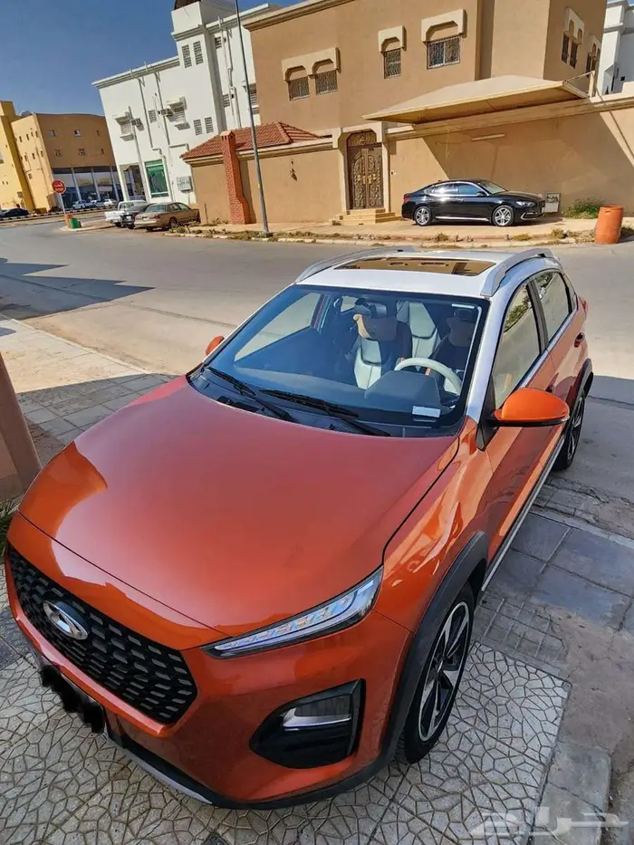 سيارة شيري تيقو تو برو 2022م نظيف جدا  اللون برتقالي نسائي 10