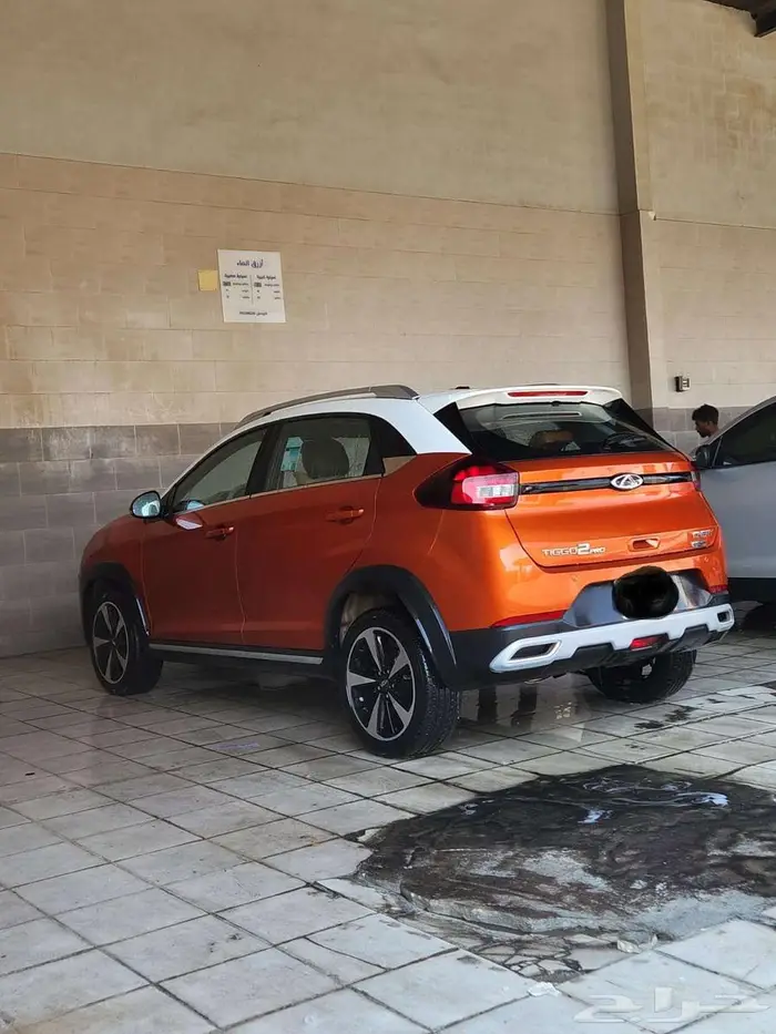 سيارة شيري تيقو تو برو 2022م نظيف جدا  اللون برتقالي نسائي 12