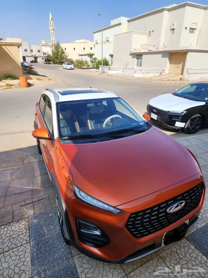 سيارة شيري تيقو تو برو 2022م نظيف جدا  اللون برتقالي نسائي 20