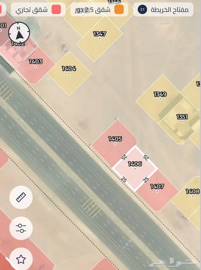 ارض تجارية شمال جدة حي النور 0