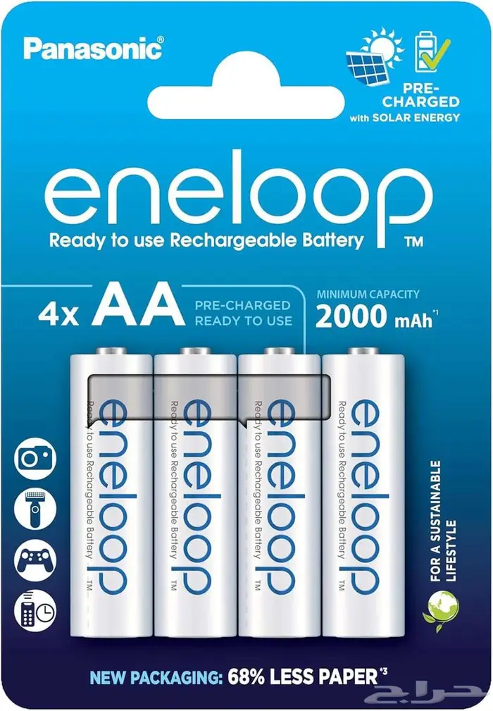 بطارية باناسونيك eneloop AA 0