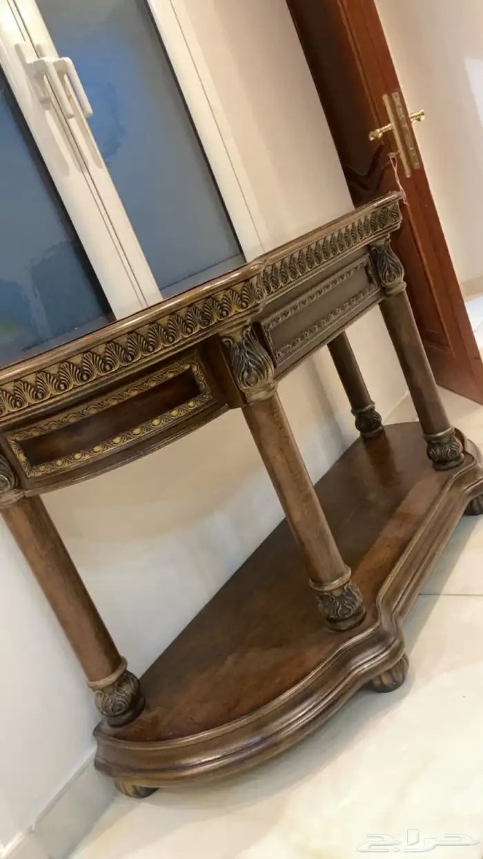 مرايه مع الكنسول او المدخل من العرفج 0