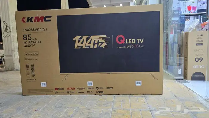 بيع عرض شاشات 144هرتز 4K QLED تلفزيون سمارت توصيل ذكيه 6