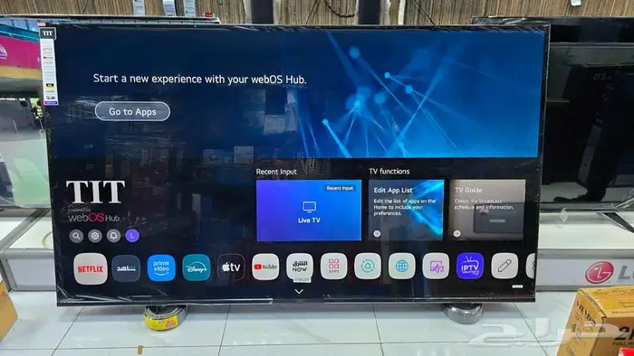 بيع عرض شاشات 144هرتز 4K QLED تلفزيون سمارت توصيل ذكيه 17