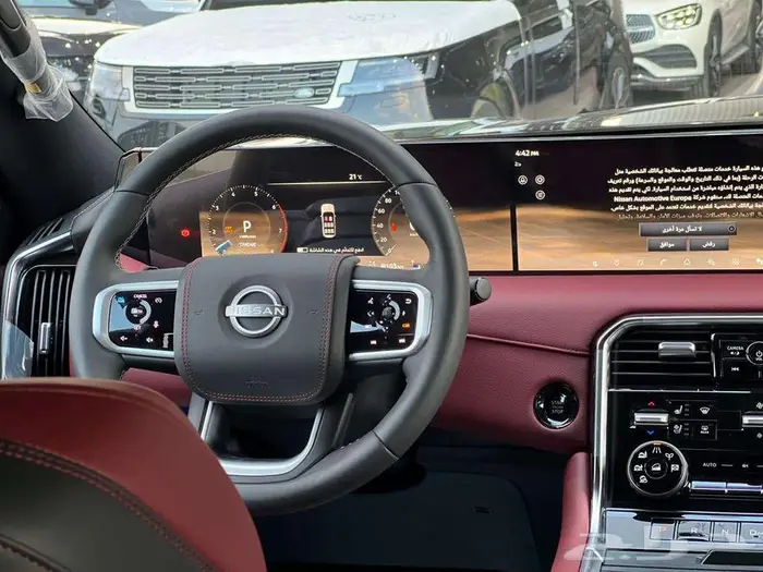 نيسان باترول بلاتنيوم توين تيربو ابيض (سقف اسود) 2026 9