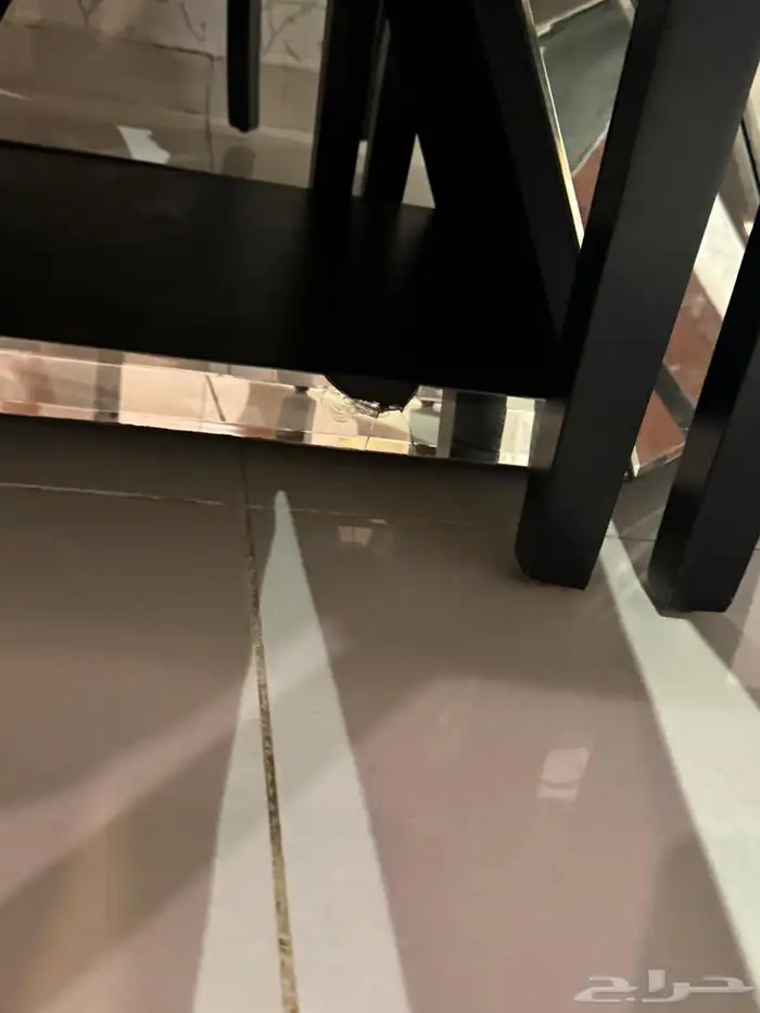 طاولة طعام مرايا مع 8 كراسي 1