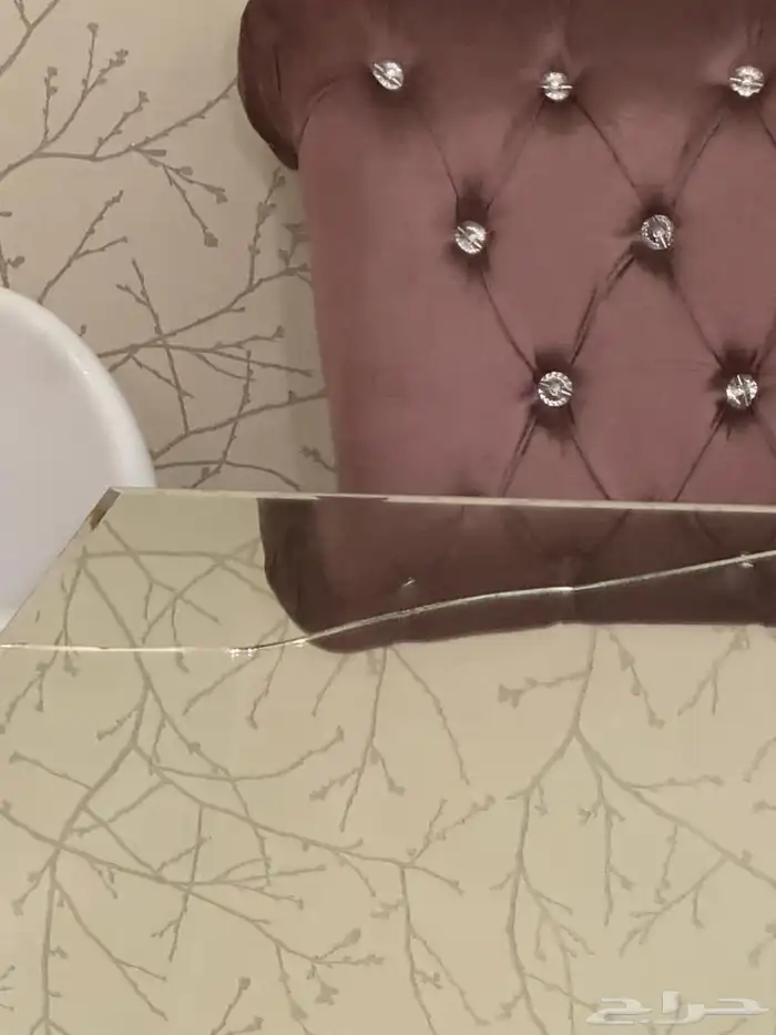 طاولة طعام مرايا مع 8 كراسي 2