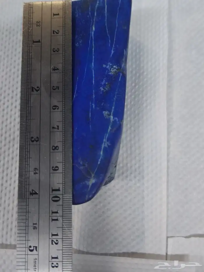 للبيع  حجر لازورد أفغاني أصلي تحفة   420 غرام 3