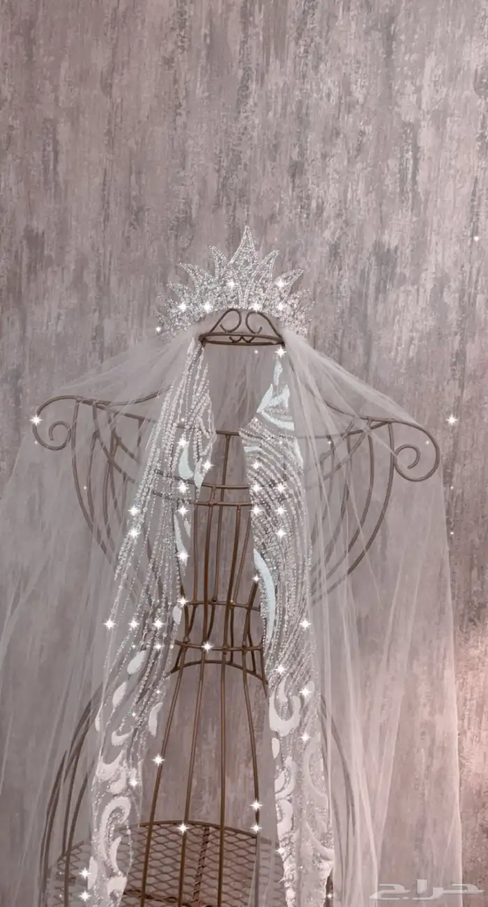 تاج زواج ملكي فخم وعقد الماس مع حلق وخاتم 0