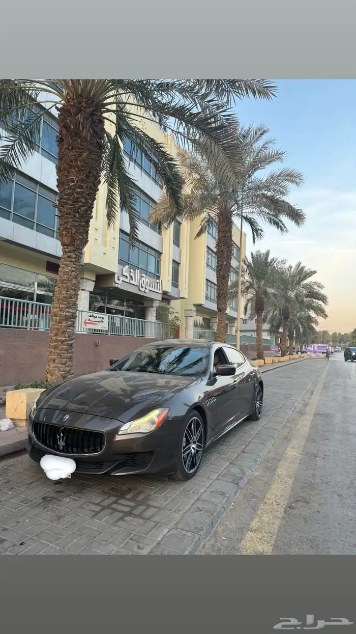 للبيع مازيراتي كواترو موديل 2016 فيها دقة خفيفة مصدوم 0