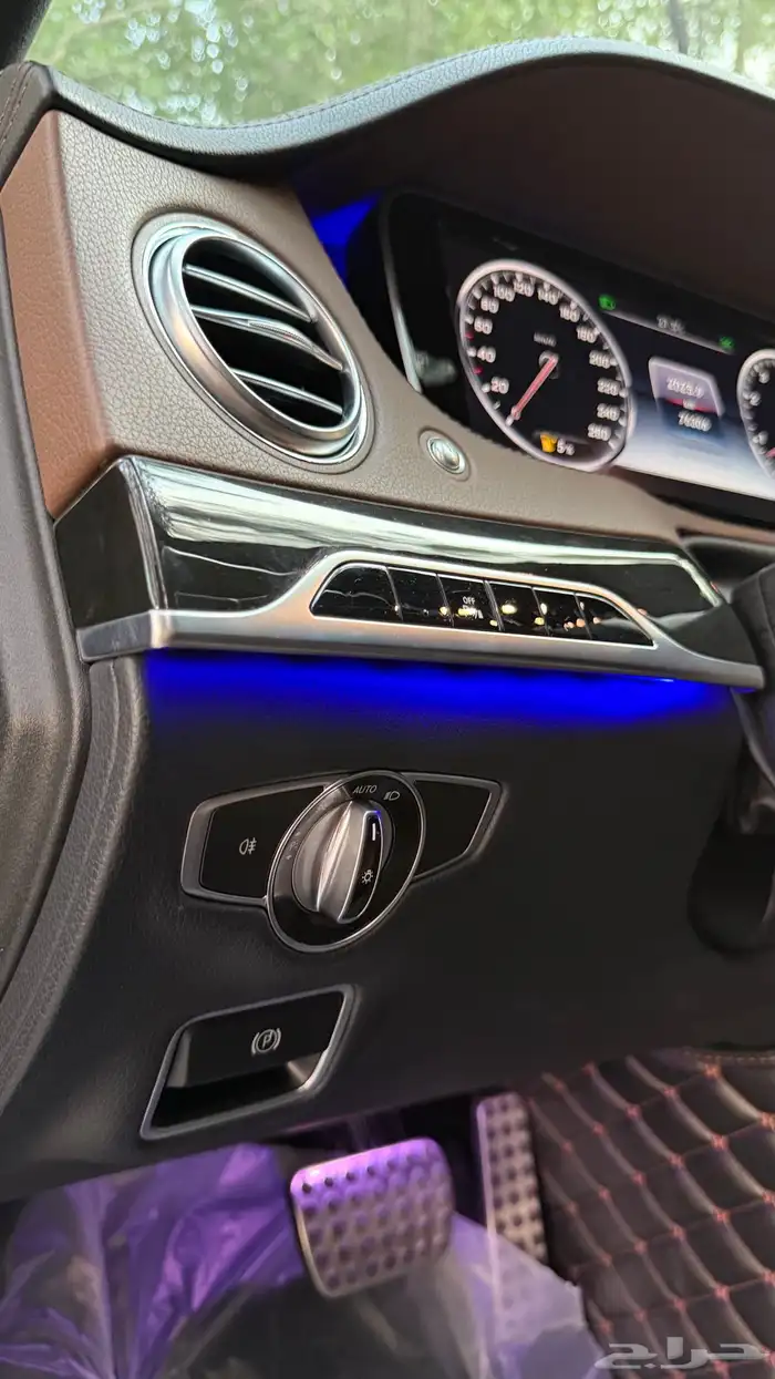 مرسيدس يخت - 2015 - S400 - ممشى قليل (( مخزنة )) شبه وكالة 75