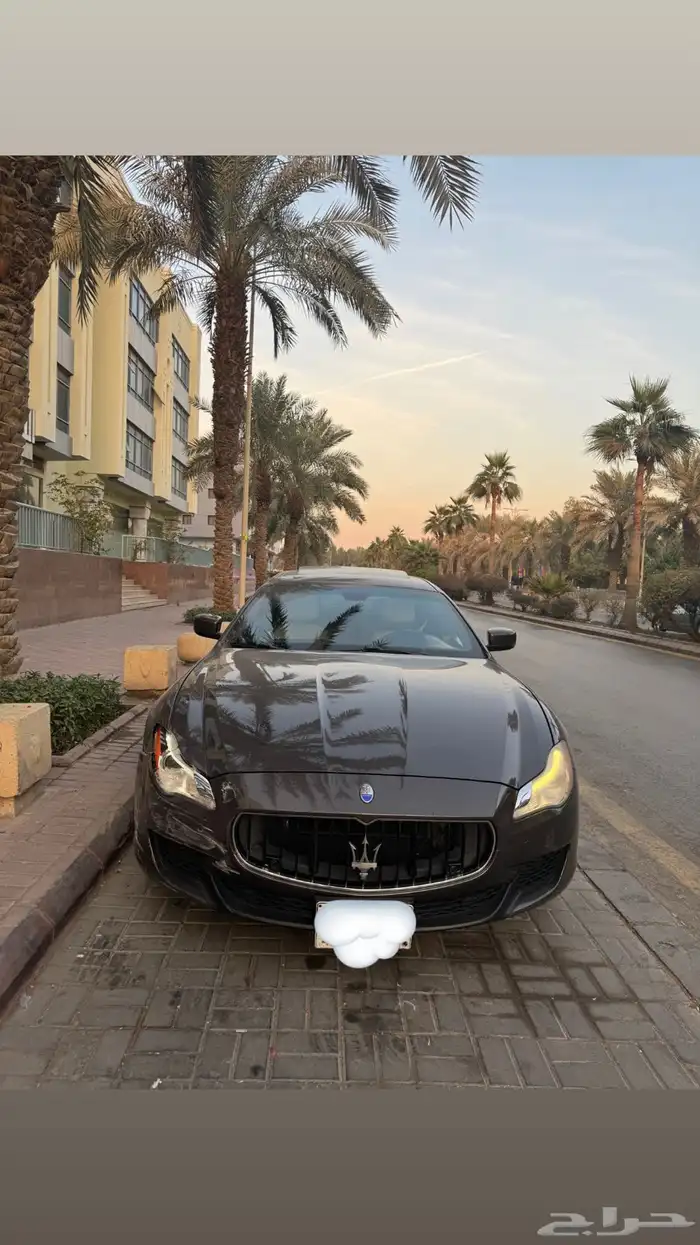 للبيع مازيراتي كواترو موديل 2016 فيها دقة خفيفة مصدوم 1