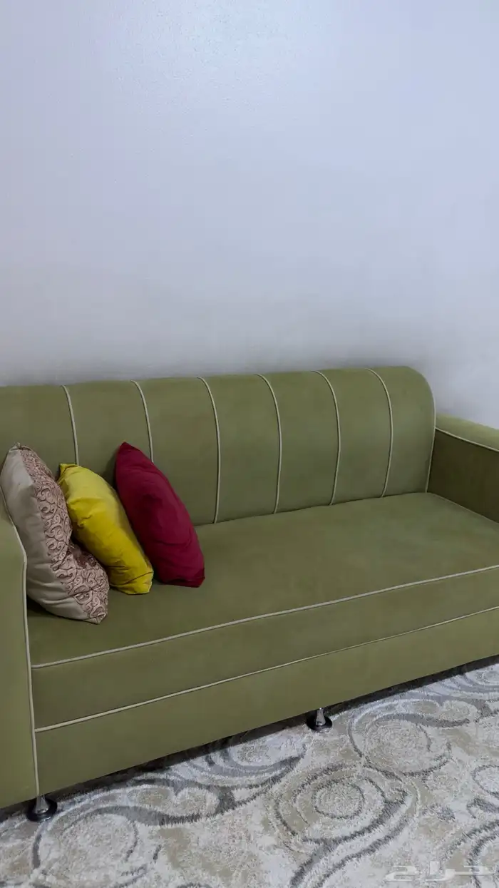 اثاث صالة للبيع كنب وستاير ومدفئة وفرشة 2