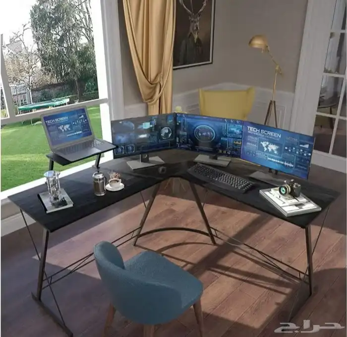 طاوله قيمنق شكل حرف L 2