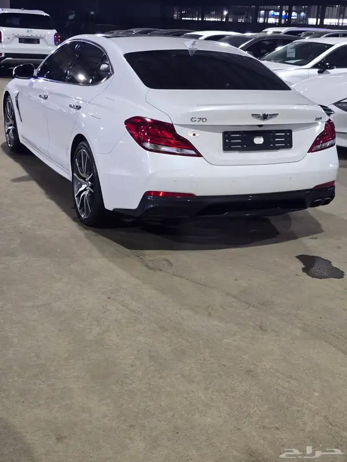 هيونداي جنسيس G70 ابيض 2021 بنزين بطاقة جمركية وارد كوريا 4