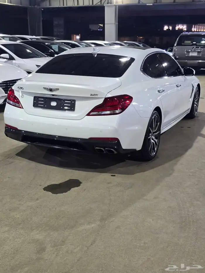 هيونداي جنسيس G70 ابيض 2021 بنزين بطاقة جمركية وارد كوريا 5