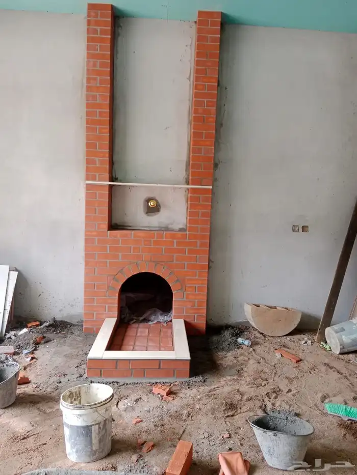 بيوت شعر مشب نار مشب رخام قرميد جمالون تلبيس قماش 4