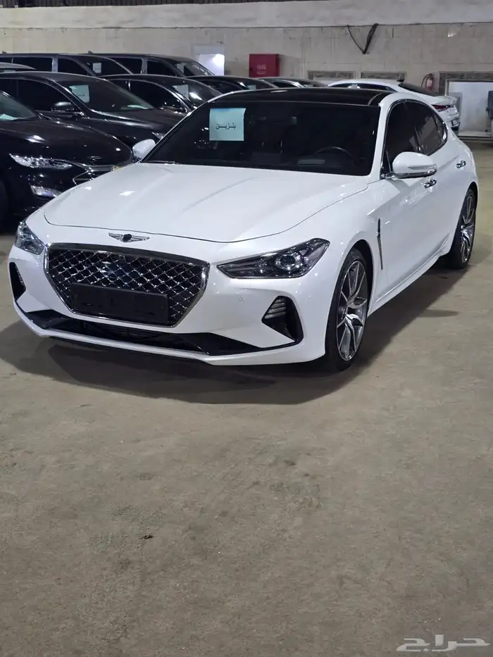 هيونداي جنسيس G70 ابيض 2021 بنزين بطاقة جمركية وارد كوريا 3