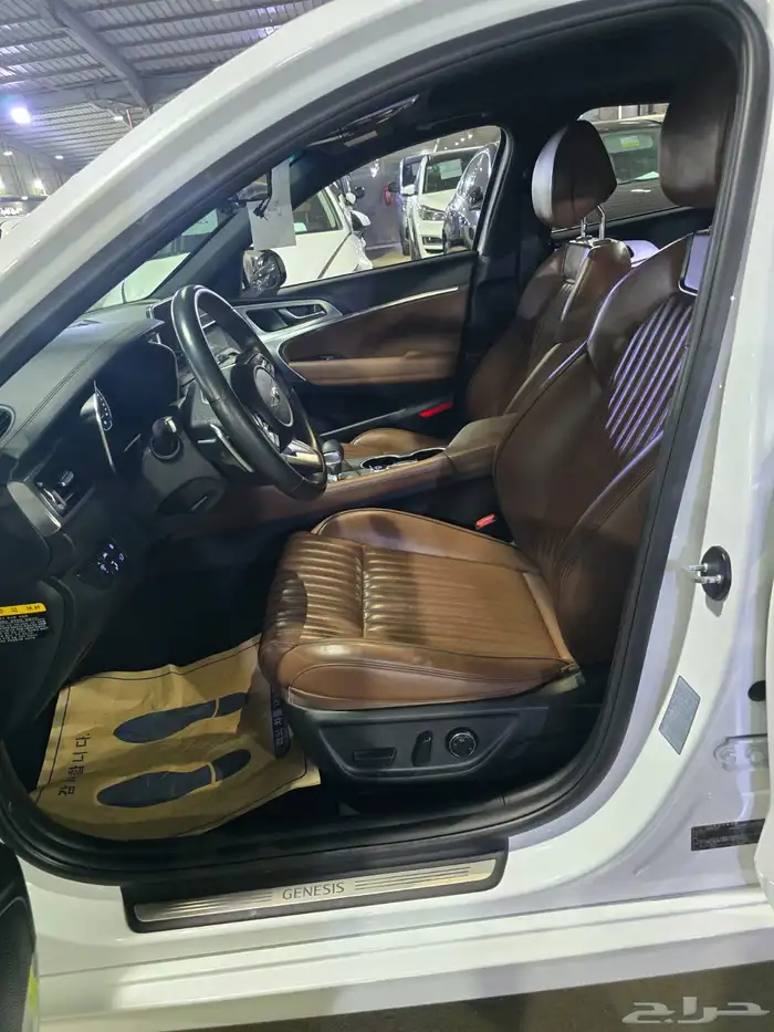 هيونداي جنسيس G70 ابيض 2021 بنزين بطاقة جمركية وارد كوريا 10
