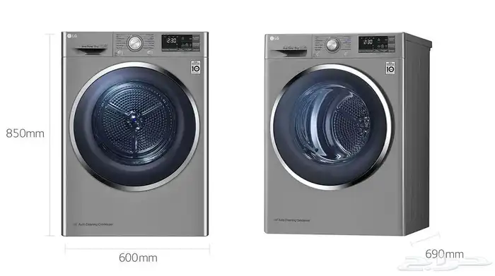 نشاف مجفف ملابس ال جي 9 كيلو نظيفة جدا LG 9kg Dryer 11