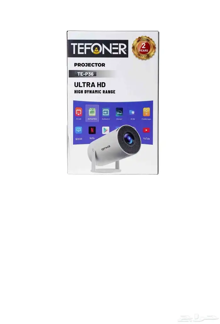 جهاز عرض (بروجكتر) TE-P36   دقة HD عالية وسطوع 140 لومن 2