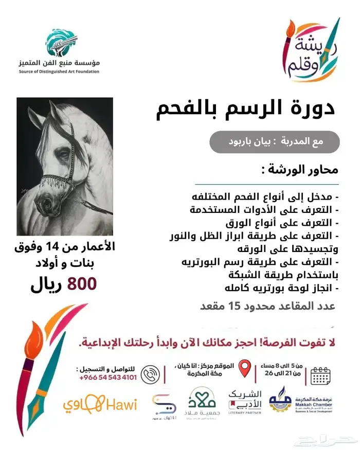 دورة الرسم بالفحم 0