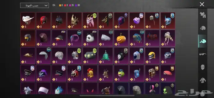 حساب ببجي من سيزن 4 مستوى89 4