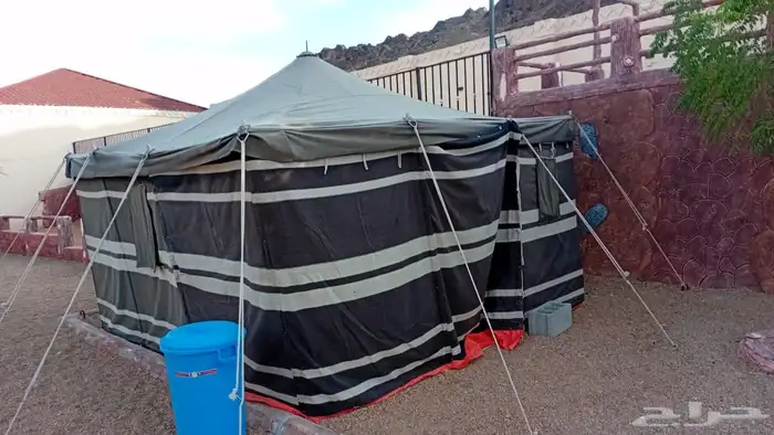 خيمه مع فرشه و مساند و طقم كراسي حديد 0