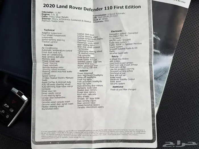 رنج روفر ديفندر FIRST EDITION 110 موديل 2020 ( KIT KAHN ) 32