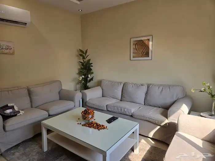 شقة مفروشة غرفتين وصالة بحي الروضة 1