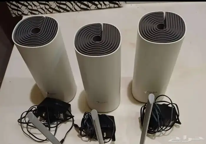 موزع واي فاي TP-LINK ميش 3 قطع مستعملة نظيفة 1