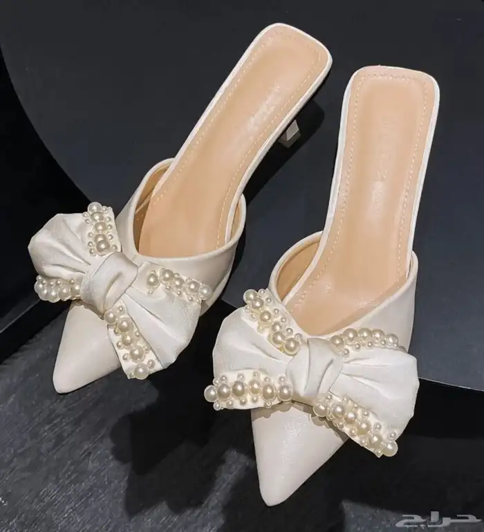 كعب ابيض لولو جديد 0