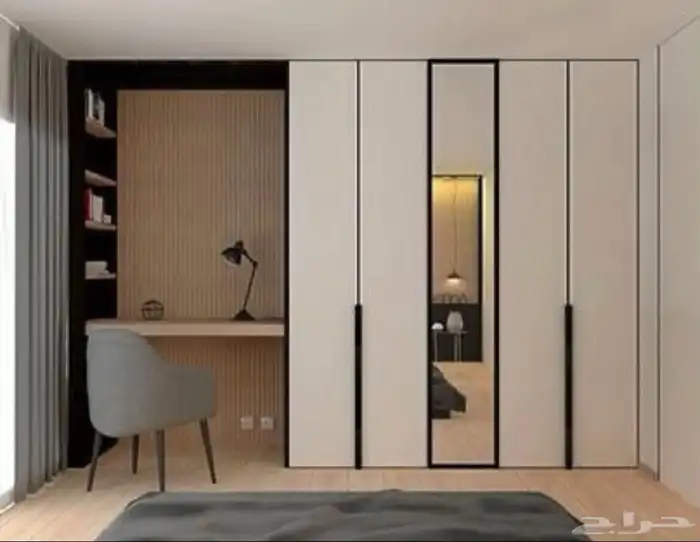 تفصيل اثاث وغرف نوم وديكورات خشبيه 44