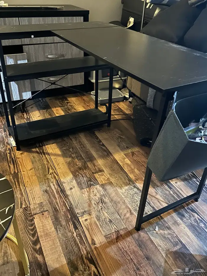 مكتب اسود جديد ركني 0