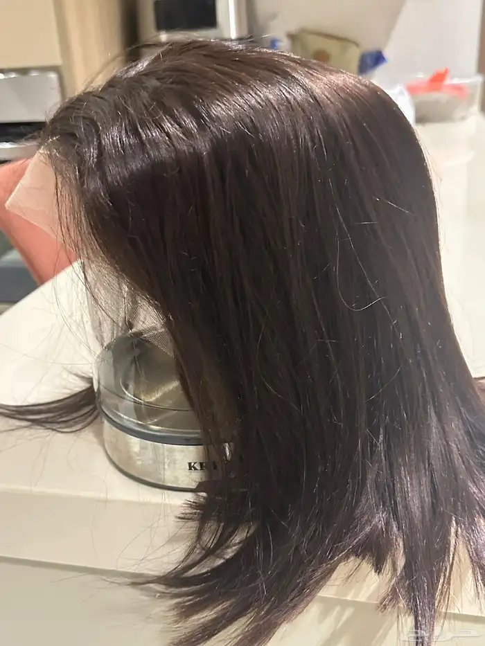 باروكة شعر طبيعي مية بالمية جديده 0