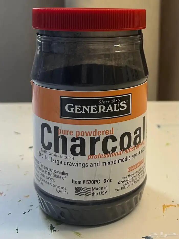 بودرة فحم للرسم ماركة General s و ماركة Artmate 0