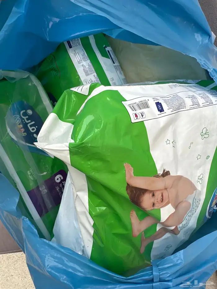 حفاظات اطفال مقاس 6 كبير 0