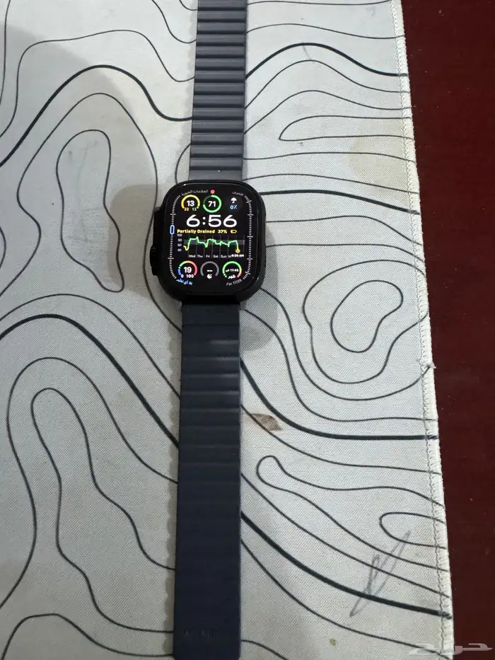 ساعة ابل الترا 2 اسود 0