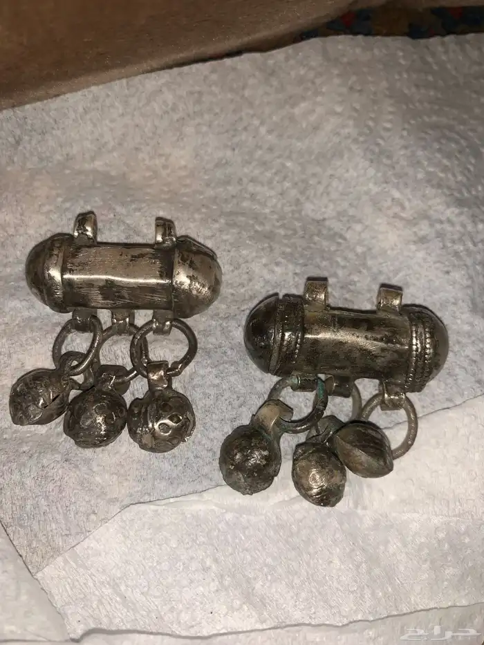 مجموعة حلي نوادر تراثيه قديمه معاضد واساور وخواتم فضه ونحاس 7