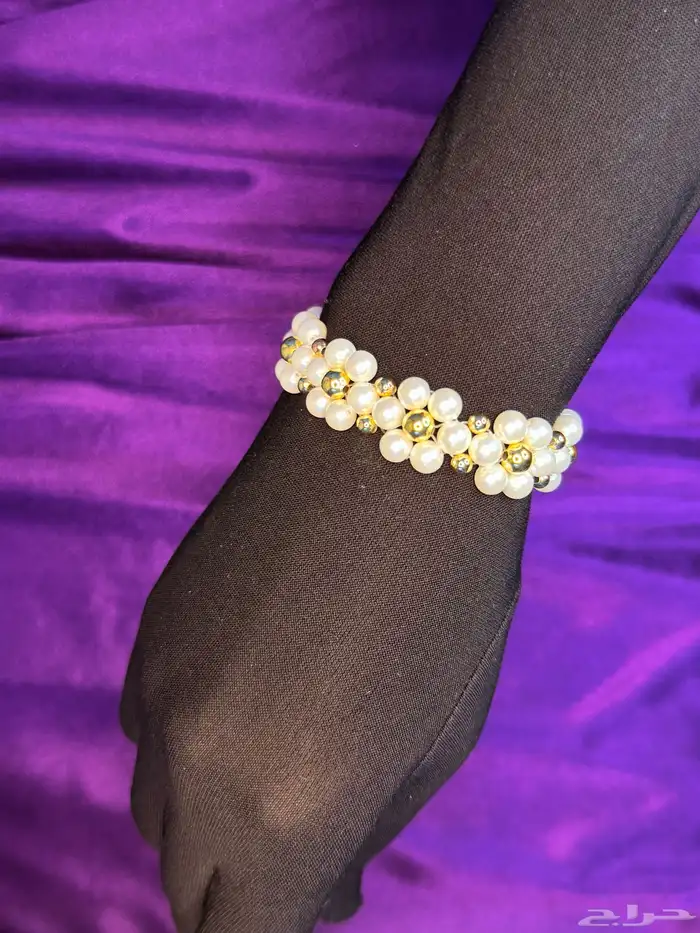 Braselets Pearl Beads gold plated 18K. 1