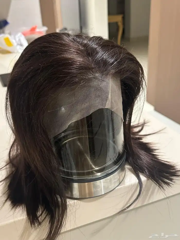 باروكة شعر طبيعي مية بالمية جديده 1