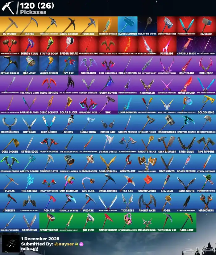 حساب فورت نايت نادر 0