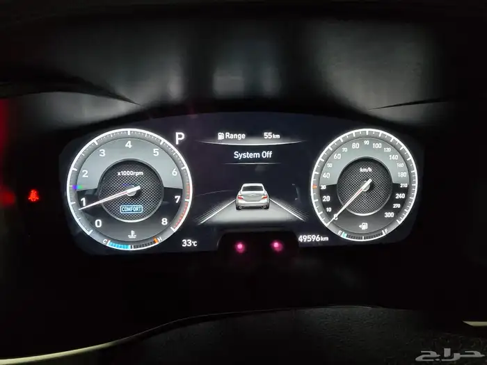 هيونداي جنسيس G70 ابيض 2021 بنزين بطاقة جمركية وارد كوريا 13