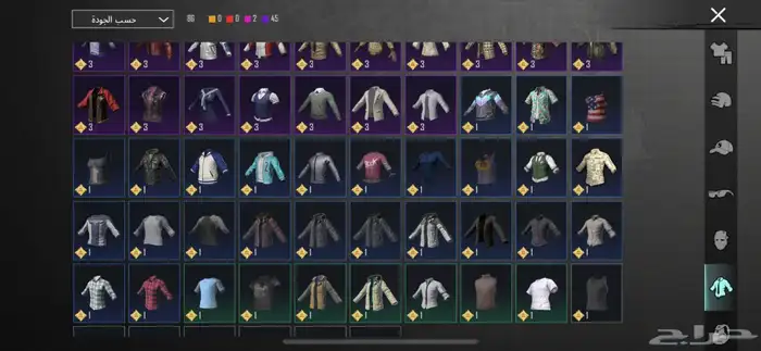 حساب ببجي من سيزن 4 مستوى89 25