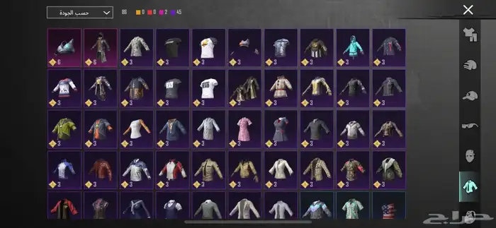 حساب ببجي من سيزن 4 مستوى89 29