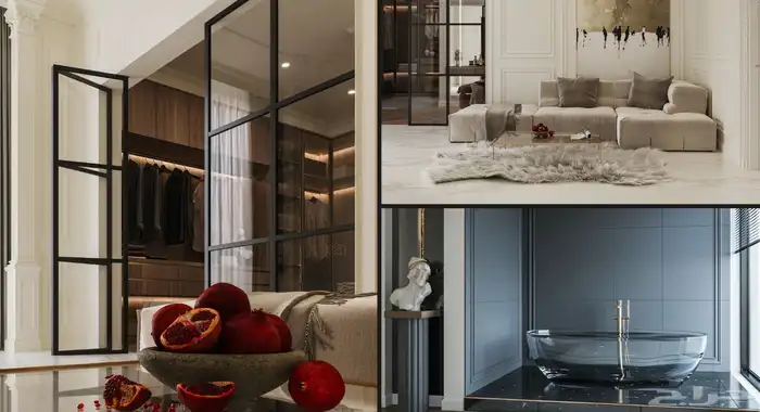 تصميم داخلي   تشيطب ديكورات كاملة فلل   محلات تجارية 7