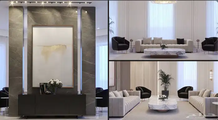 تصميم داخلي   تشيطب ديكورات كاملة فلل   محلات تجارية 18